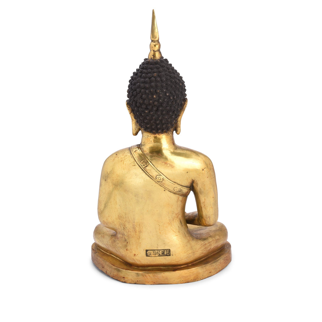 Cast Bronze Statue Of Buddha - Dhyana Mudra Pose | Indigo Antiques