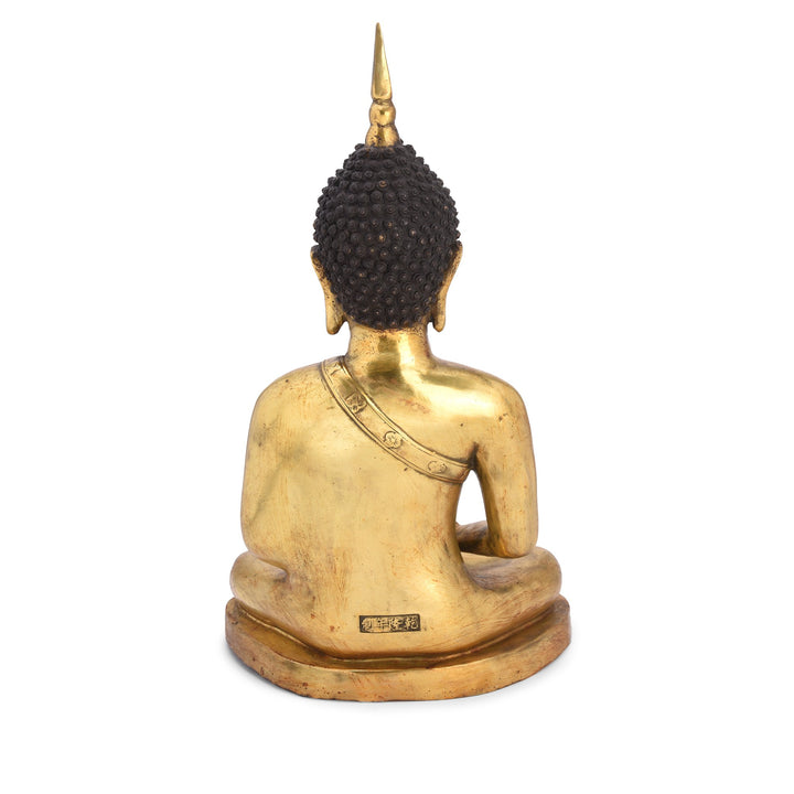 Cast Bronze Statue Of Buddha - Dhyana Mudra Pose | Indigo Antiques