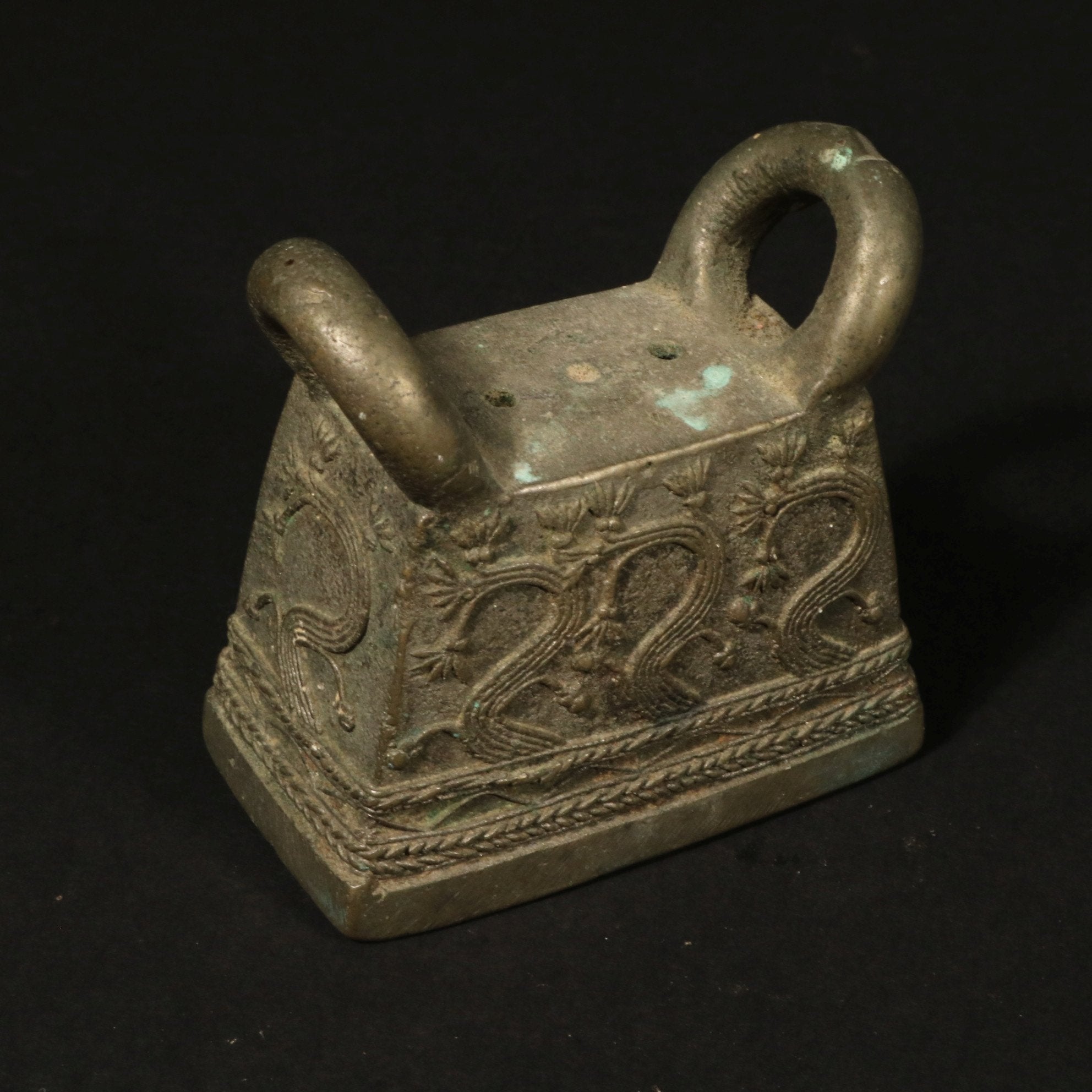 Burmese Bronze Water  Buffalo  Bell - ca 85 yrs old | Indigo Oriental Antiques