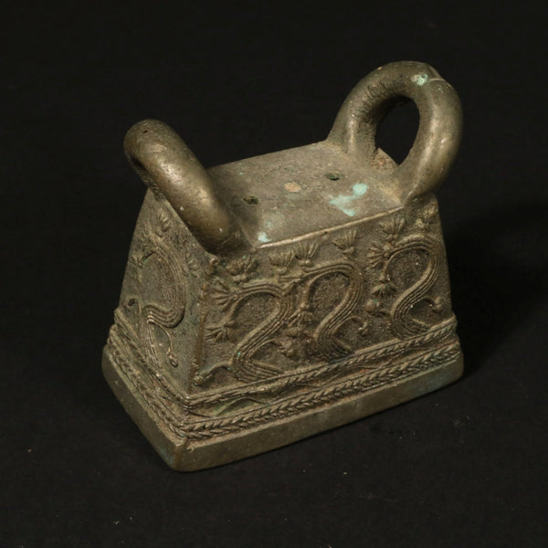 Burmese Bronze Water  Buffalo  Bell - ca 85 yrs old
