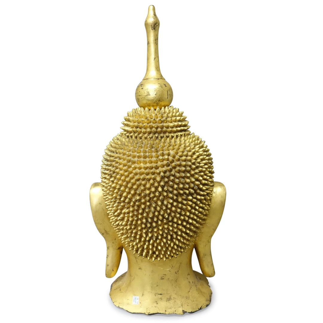 Burmese Gilded Buddha Head - Ca 50 yrs old | Indigo Oriental Antiques