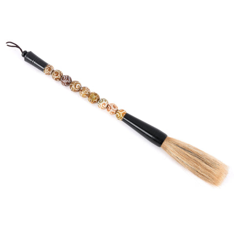 Calligraphy Brush - Carved Soapstone Handle