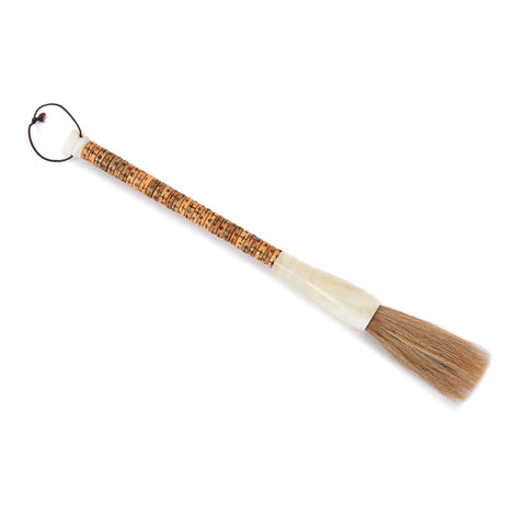 Calligraphy Brush With Engraved Bone Handle