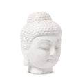 Carved Buddha Head - White Marble