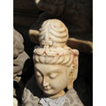 Carved Marble Guanyin Head