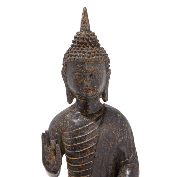 Cast Bronze Sitting Buddha Statue - Vitarka Mudra