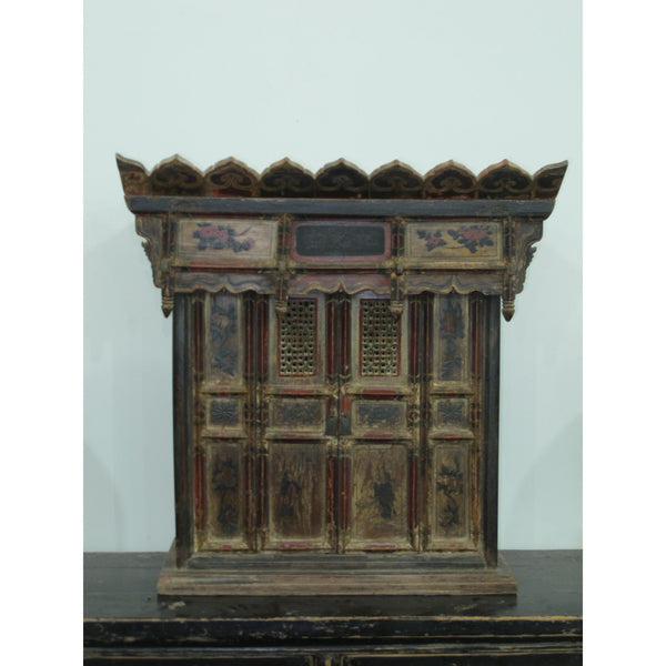 Chinese Ancestor House With Original Painting - 19thC