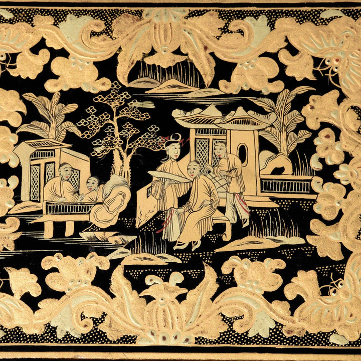 Export Lacquer Games Box - Qing Dynasty Early 19thC - 38 x 31 x 12 cm - M232