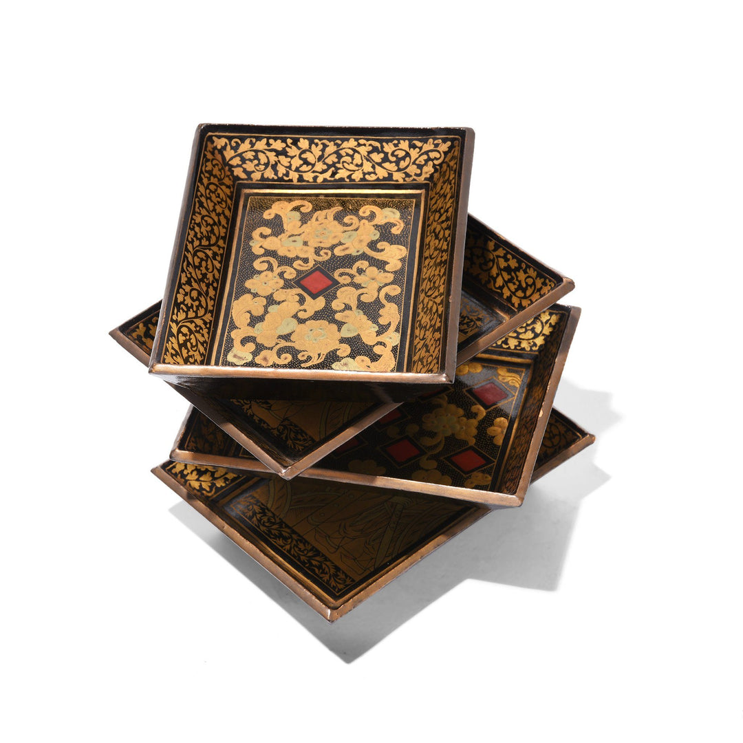 Export Lacquer Games Box - Qing Dynasty Early 19thC - 38 x 31 x 12 cm - M232