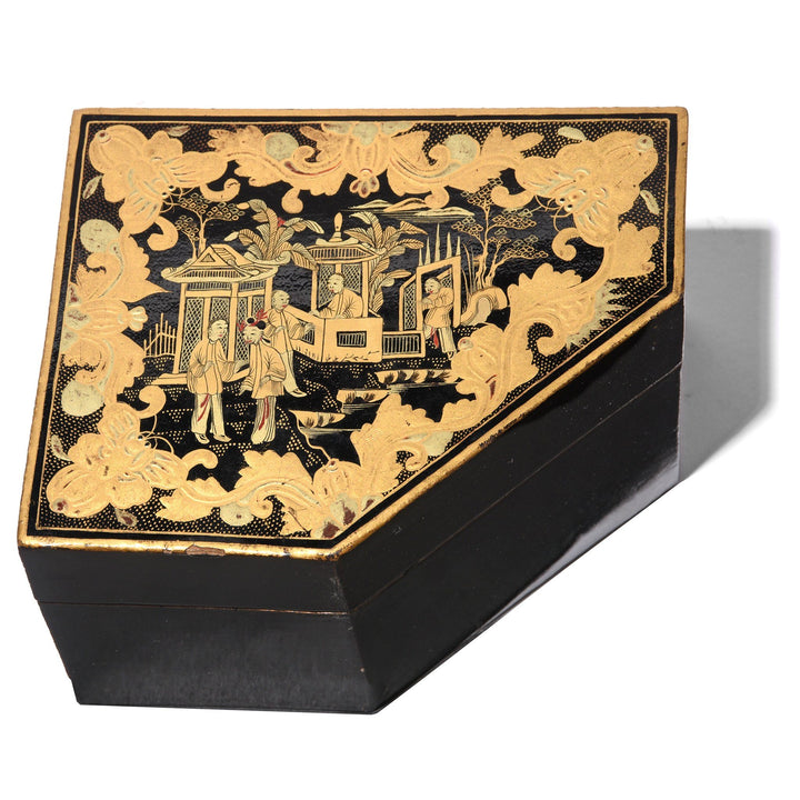 Export Lacquer Games Box - Qing Dynasty Early 19thC - 38 x 31 x 12 cm - M232