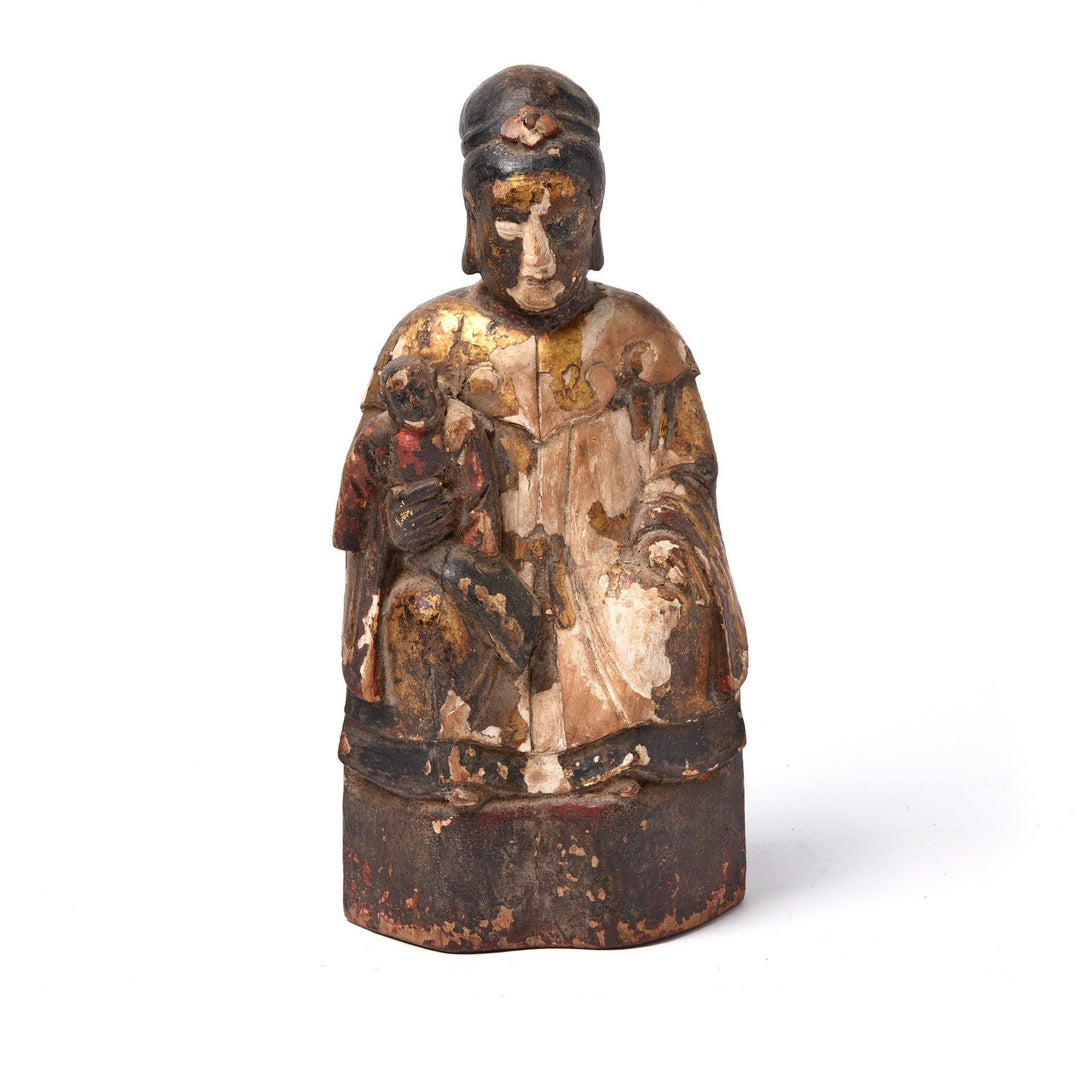 Chinese Immortal Ancestor Figure - 19thC | Indigo Antiques