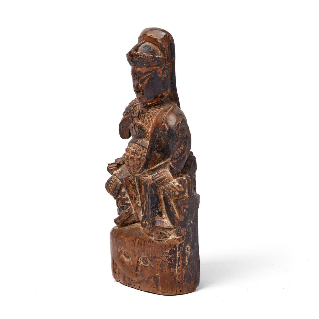 Antique Chinese Qing Dynasty Guan Yu Figure - 19th Century | Indigo Antiques