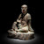 Chinese Polychrome Wood Figure of a Lohan (Monk) - 18thC | Indigo Antiques