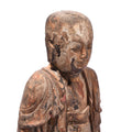Chinese Polychrome Wood Figure of Buddha - 17thC