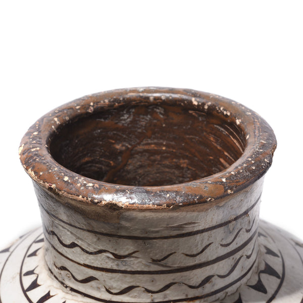 Cizhou Ware Wine Jar From Hebei Province - 19thC Cizhou Ware Wine Jar From Hebei Province - 19thC