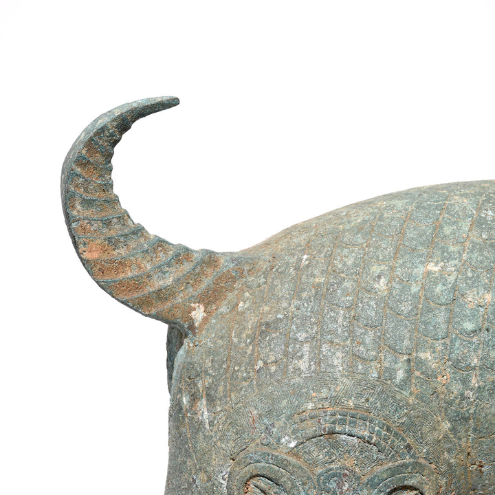 Elegant Bronze Ram Statue - Han Dynasty Style | Indigo Oriental Antiques