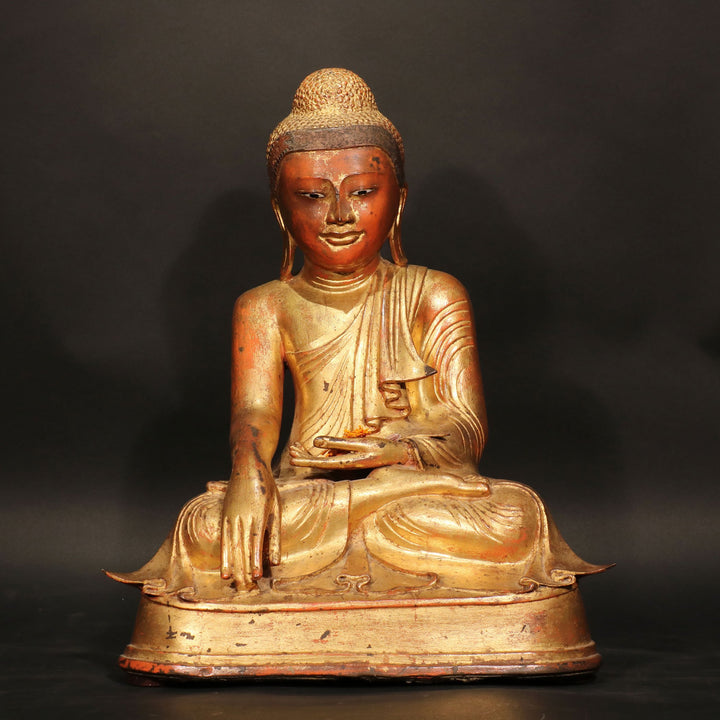 Gilded Bronze Burmese Buddha - 19thC | Indigo Oriental Antiques