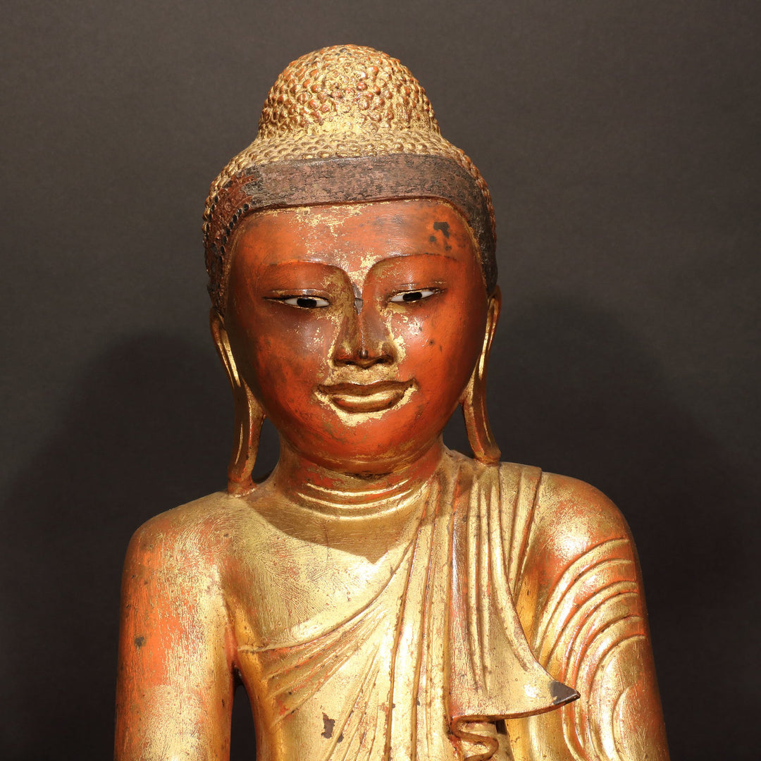 Gilded Bronze Burmese Buddha - 19thC | Indigo Oriental Antiques
