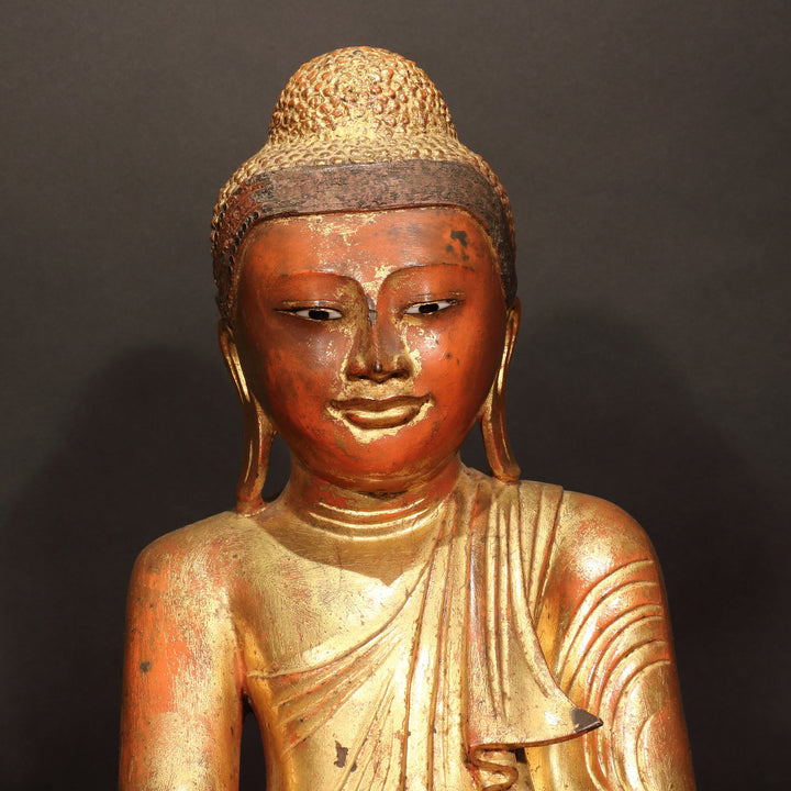 Gilded Bronze Burmese Buddha - 19thC | Indigo Oriental Antiques