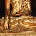 Gilded Bronze Burmese Buddha - 19thC