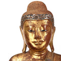 Gilded Teak Burmese Standing Buddha - Early 20thC