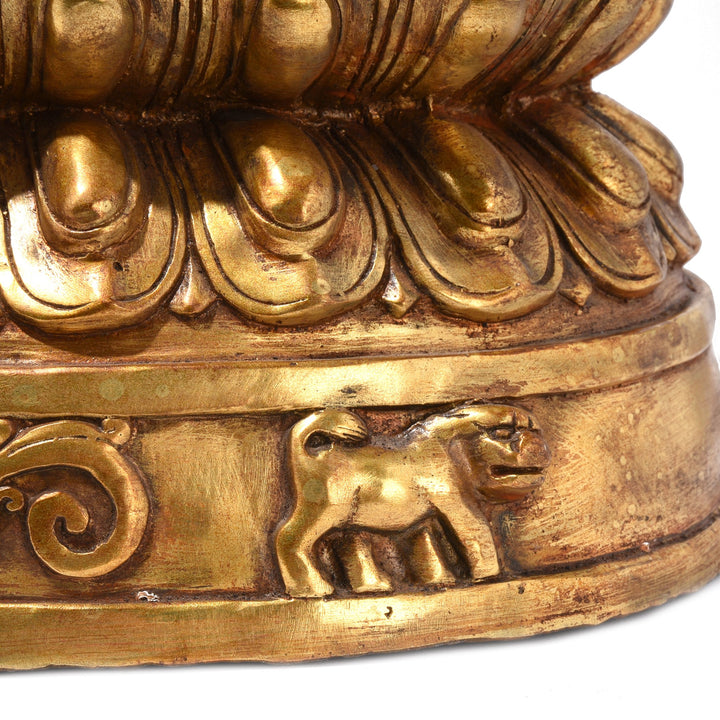 A Gilt Bronze Statue Of The Tibetan Goddess Tara | Indigo Antiques