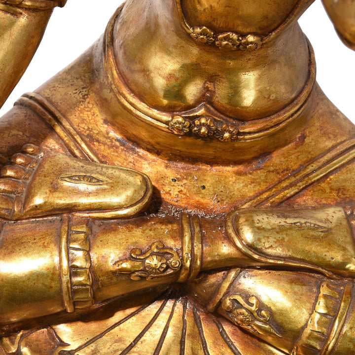 A Gilt Bronze Statue Of The Tibetan Goddess Tara | Indigo Antiques