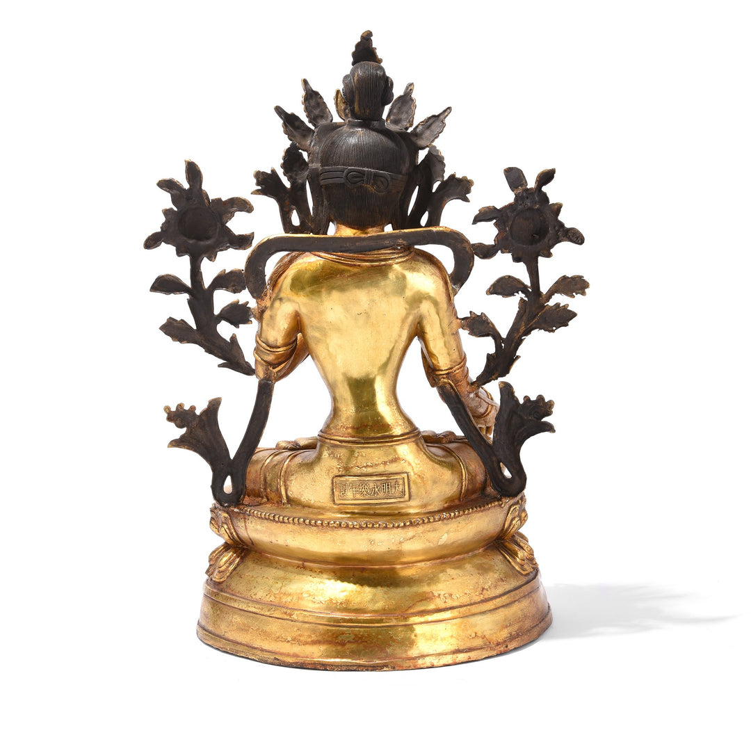 A Gilt Bronze Statue Of The Tibetan Goddess Tara | Indigo Antiques
