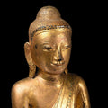 Gilt Burmese Sitting Buddha - 19thC