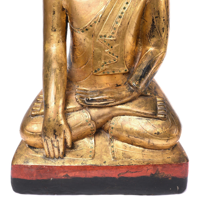 Detail From Gilt Burmese Sitting Buddha - 19thC | Indigo Antiques