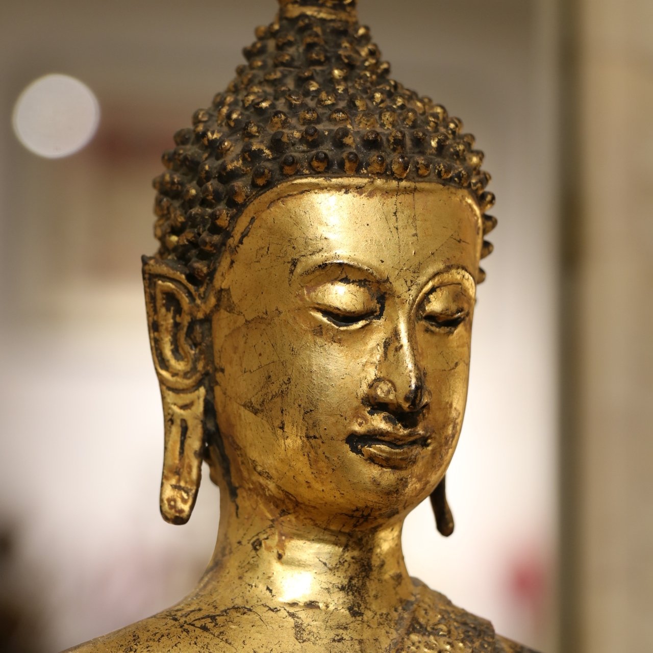 Gilt Thai Standing Buddha - Early 20thC | Indigo Oriental Antiques