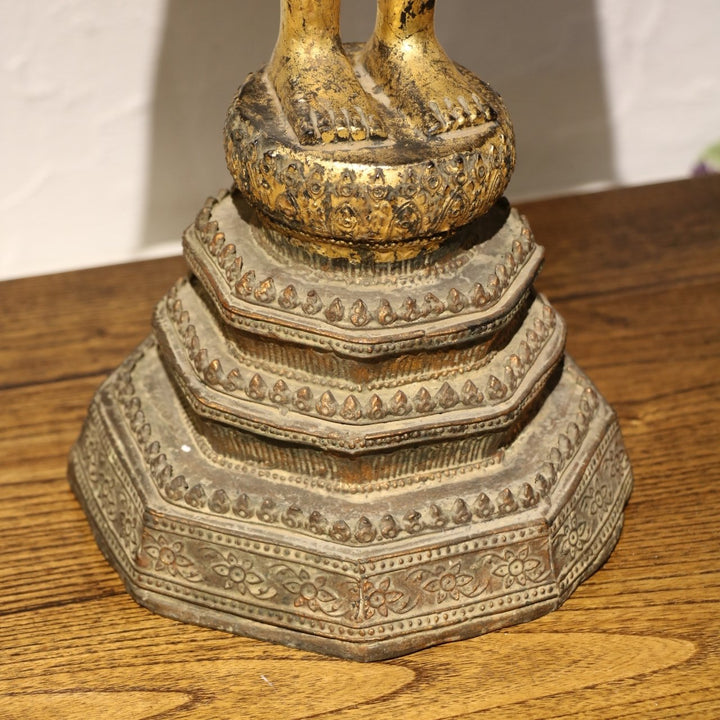 Gilt Thai Standing Buddha - Early 20thC | Indigo Oriental Antiques