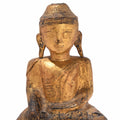 Gilt Wooden Burmese Buddha Statue - 18thC