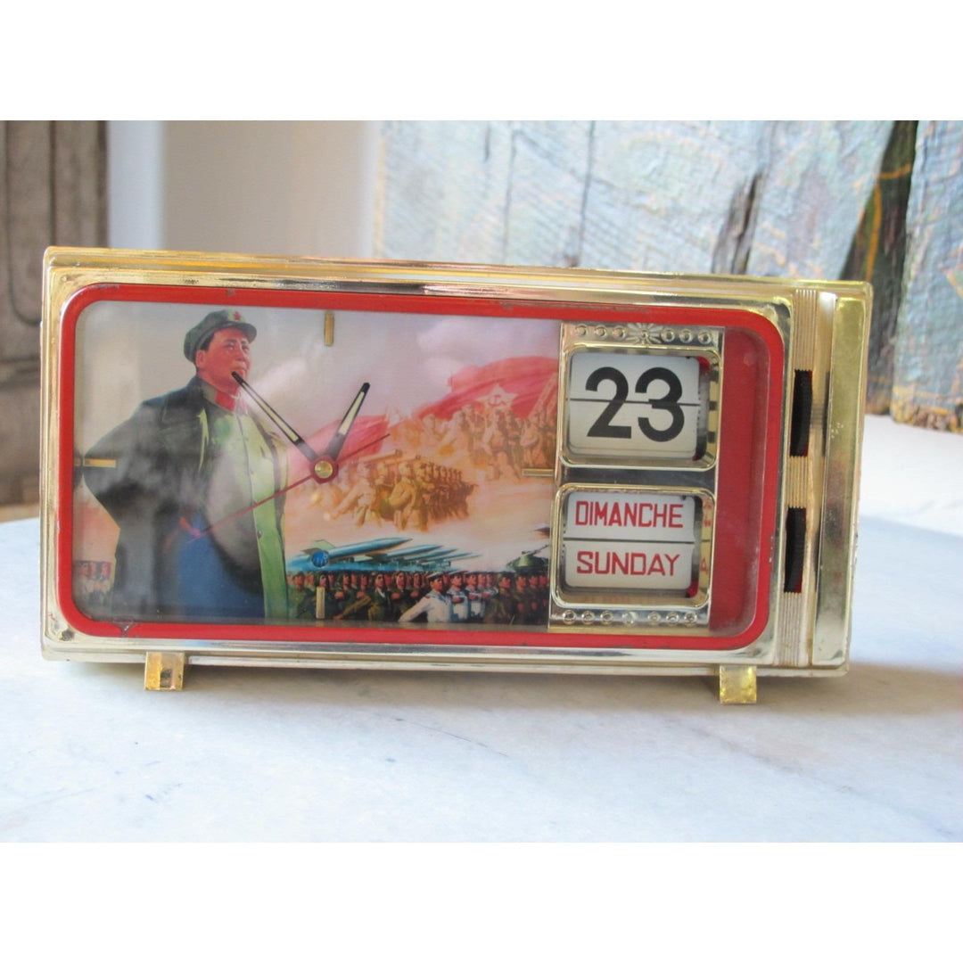 Old Mao Alarm Clock From China | Indigo Oriental Antiques