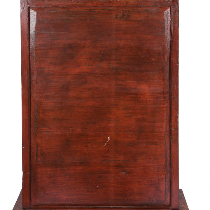 Back detail of Carved and Painted Chinese Temple Shrine - Early 20thC | Indigo Antiques