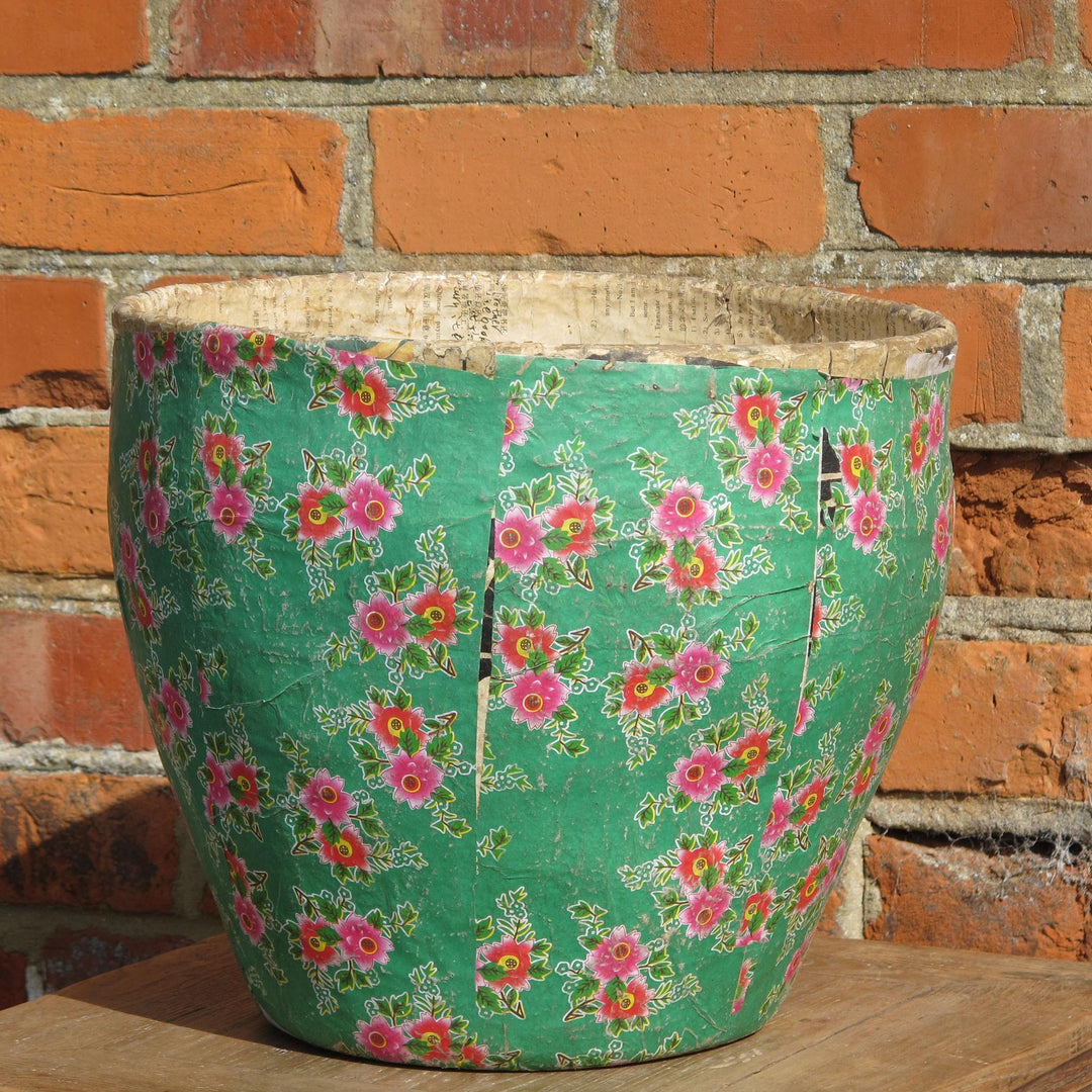Papier Mache Bin From Shanxi - Ca 70 Yrs Old | Indigo Oriental Antiques
