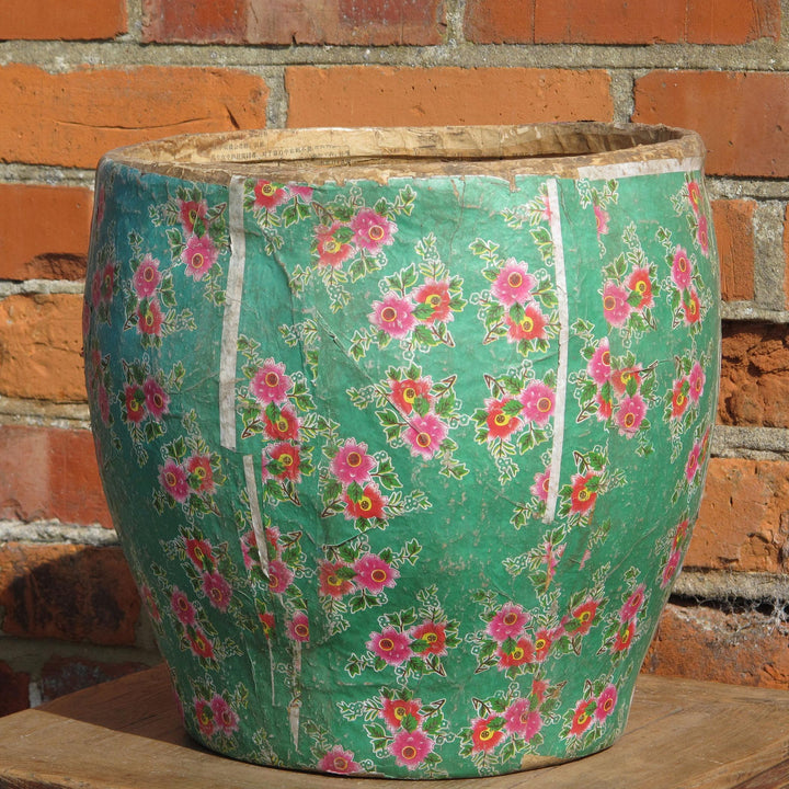 Papier Mache Bin From Shanxi - Ca 70 Yrs Old | Indigo Oriental Antiques