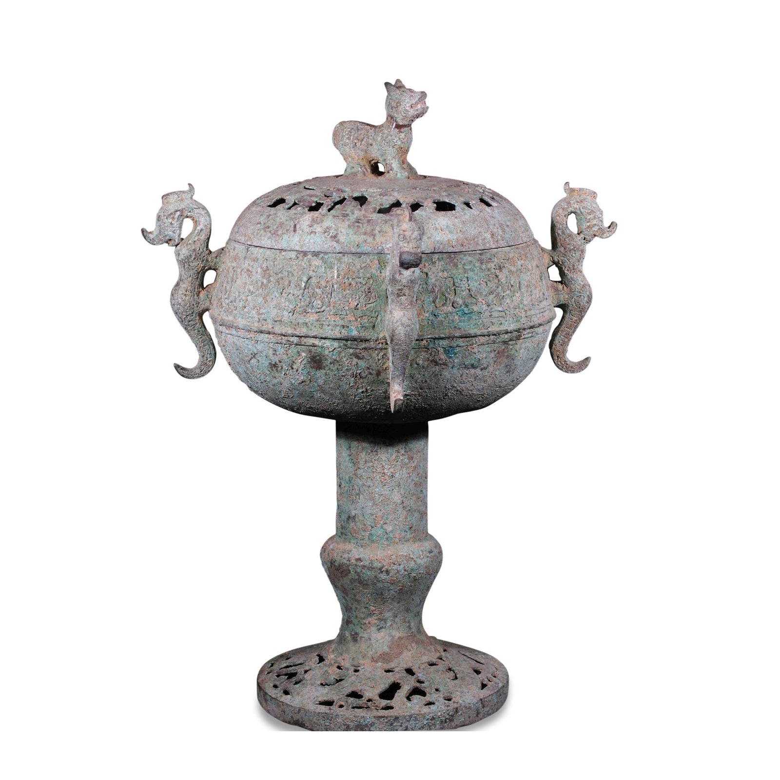 Reproduction Bronze Censer - Shang Dynasty Style | Indigo Oriental Antiques