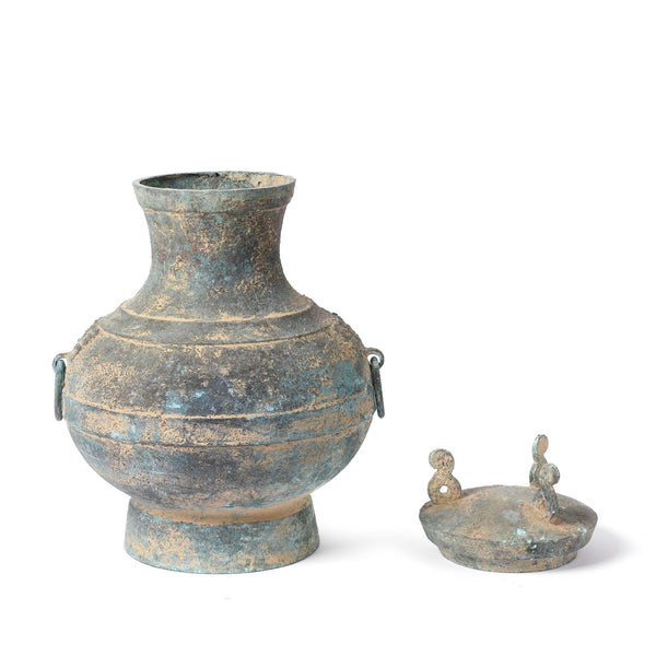 Reproduction Bronze Wine Jar - Han Dynasty Style