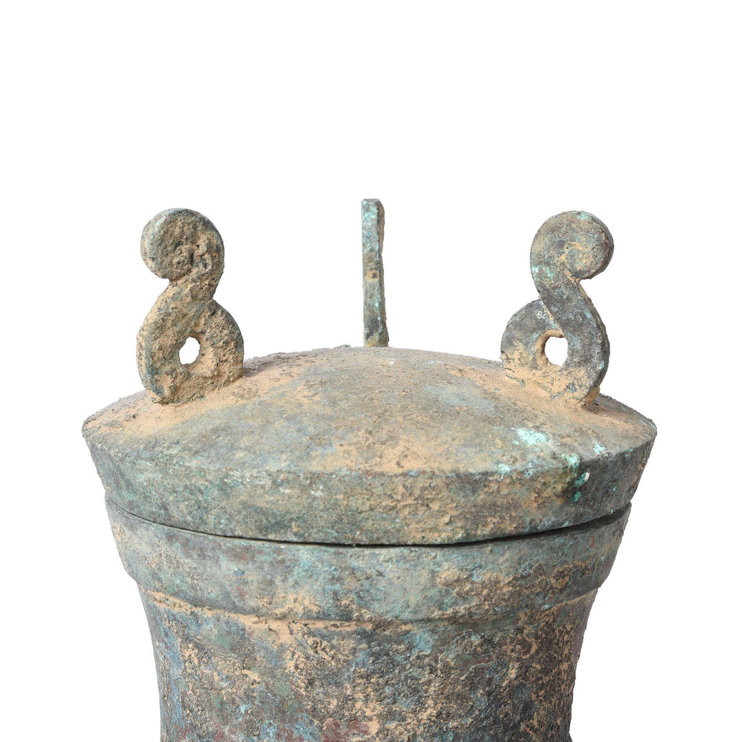 Detail From Reproduction Bronze Wine Jar - Han Dynasty Style | Indigo Oriental Antiques