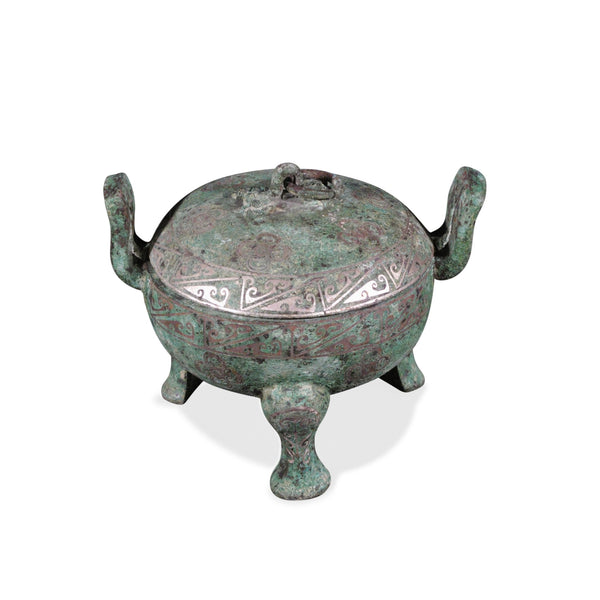 Reproduction Dingware Bronze Urn - Han Dynasty Style