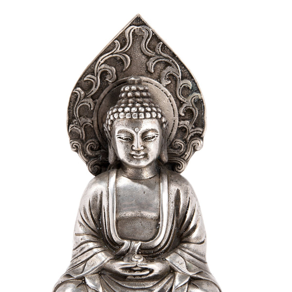 Oriental Furniture 17 Japanese Sitting Buddha Statue 