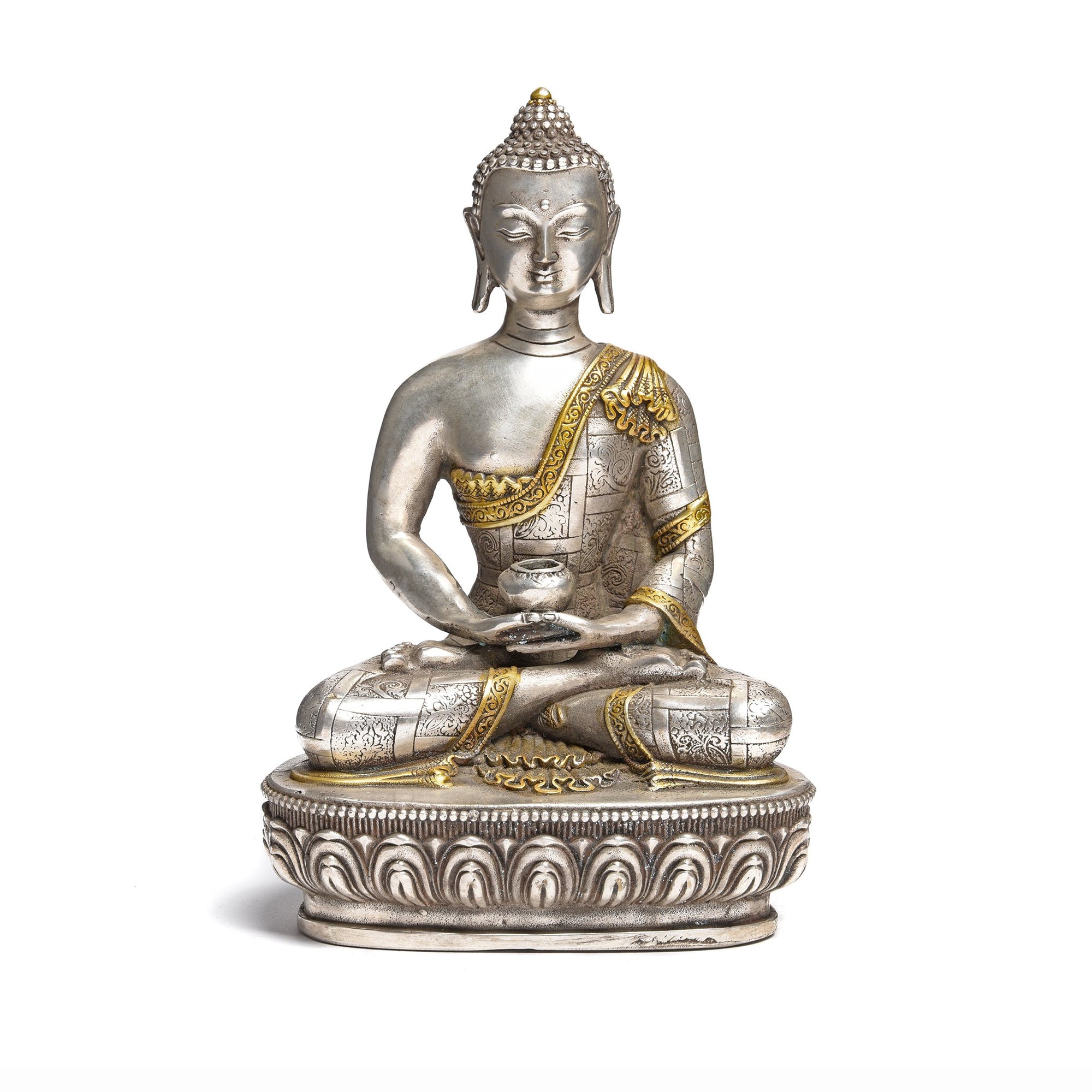 Statue Of Buddha - Dhyana Mudra Pose - 13.5 x 9 x 21(wxdxh cms) - C1378