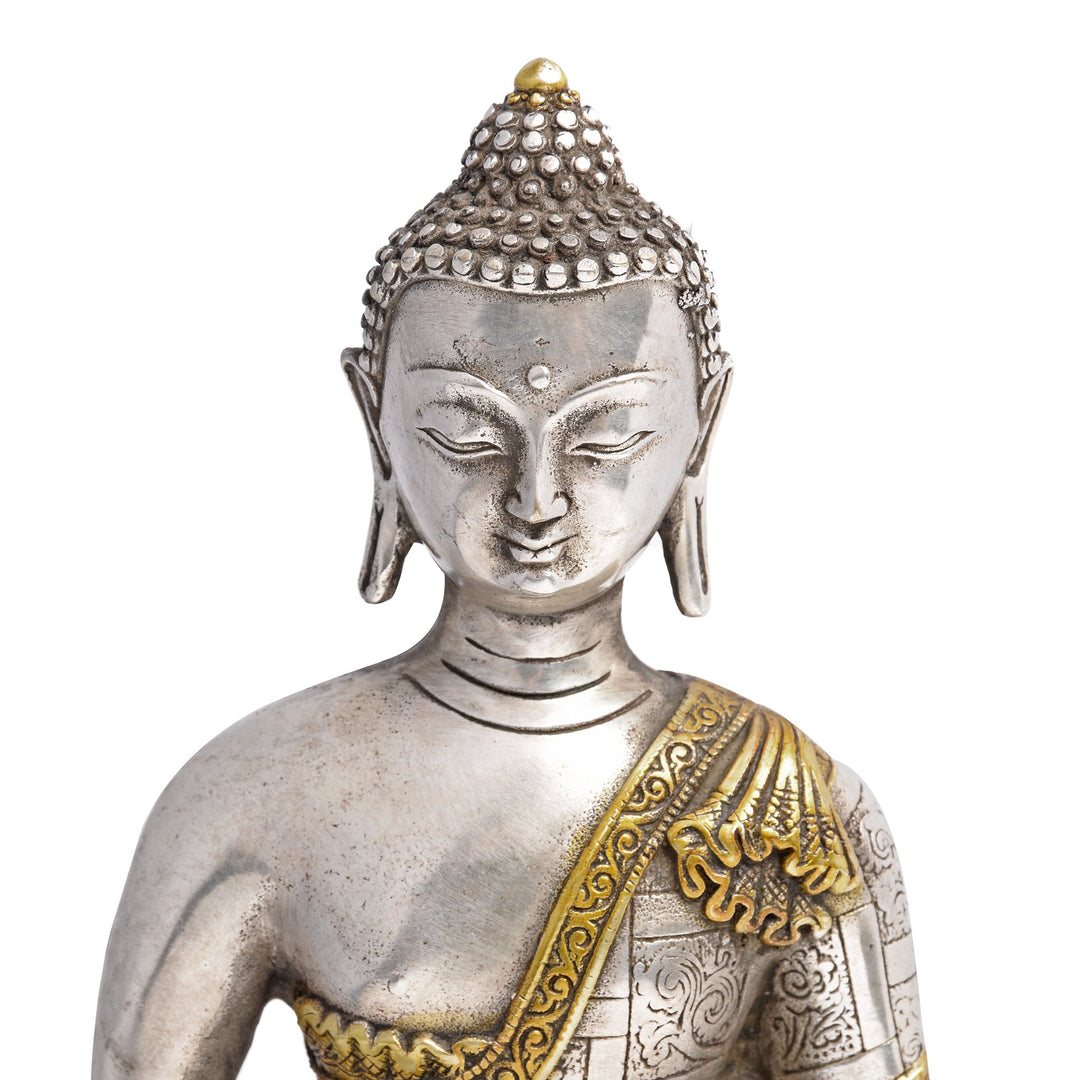 Statue Of Buddha - Dhyana Mudra Pose - 13.5 x 9 x 21(wxdxh cms) - C1378