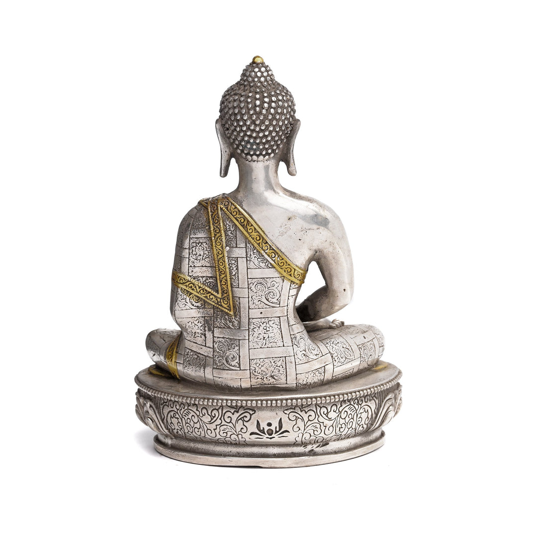 Statue Of Buddha - Dhyana Mudra Pose - 13.5 x 9 x 21(wxdxh cms) - C1378