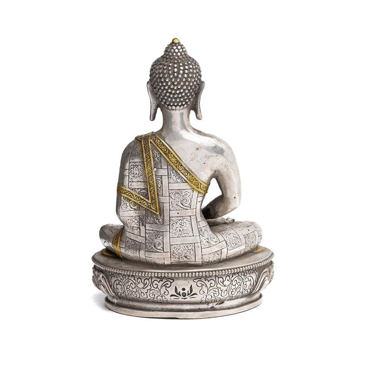 Statue Of Buddha - Dhyana Mudra Pose - 13.5 x 9 x 21(wxdxh cms) - C1378