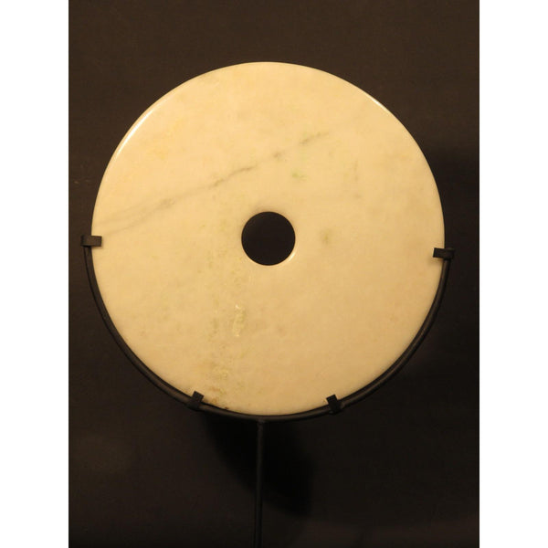 Stone or Marble Bi on Iron Stand