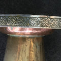 Tibetan Brass and Copper Tazza - Silver Plated Rim