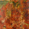 Tibetan Painted Panel of Hayagriva - Ca 50 Years Old