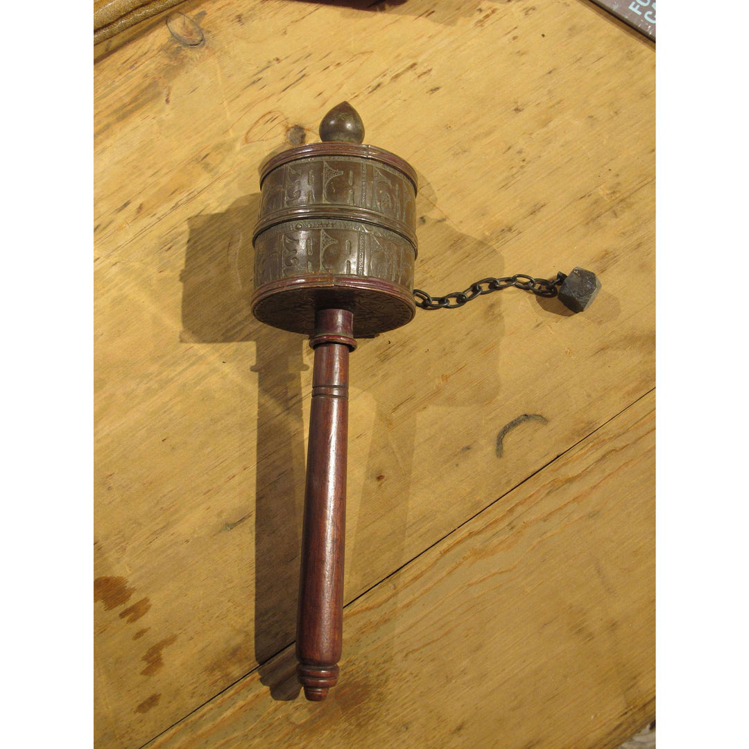 Tibetan Prayer wheel - circa 75 years old | Indigo Oriental Antiques